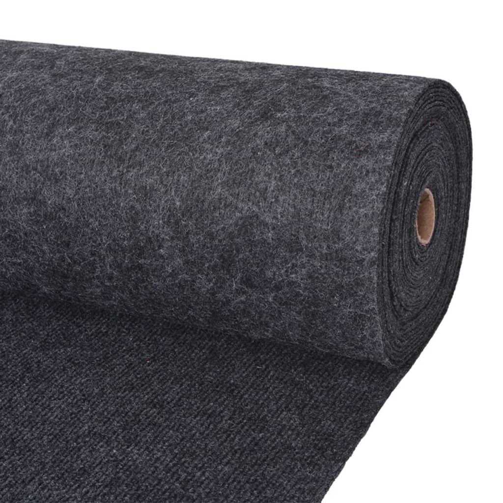 vidaXL Exhibition Carpet Rib 1.2x15 m Anthracite