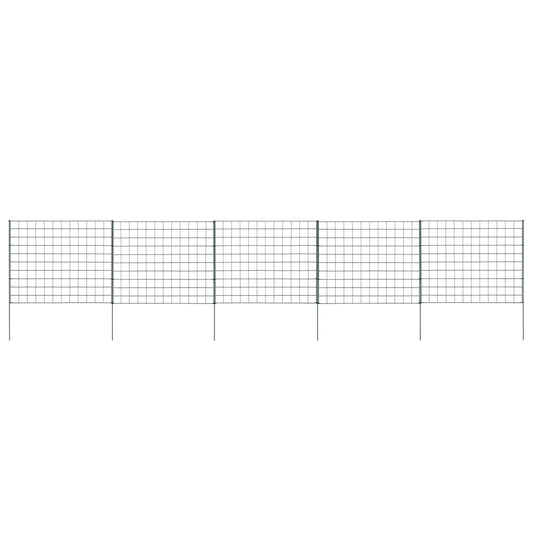 vidaXL Garden Fence Set 77.5x64 cm Green