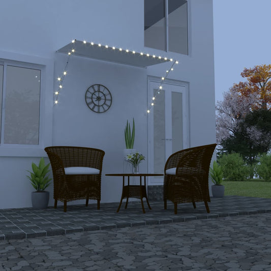 vidaXL Retractable Awning with LED 250x150 cm Cream