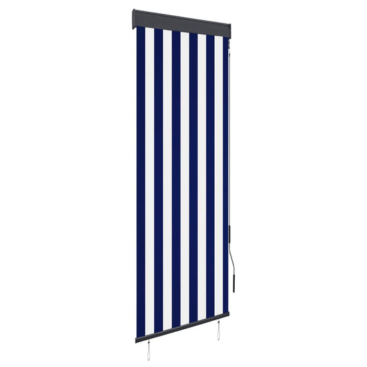 vidaXL Outdoor Roller Blind 60x250 cm Blue and White