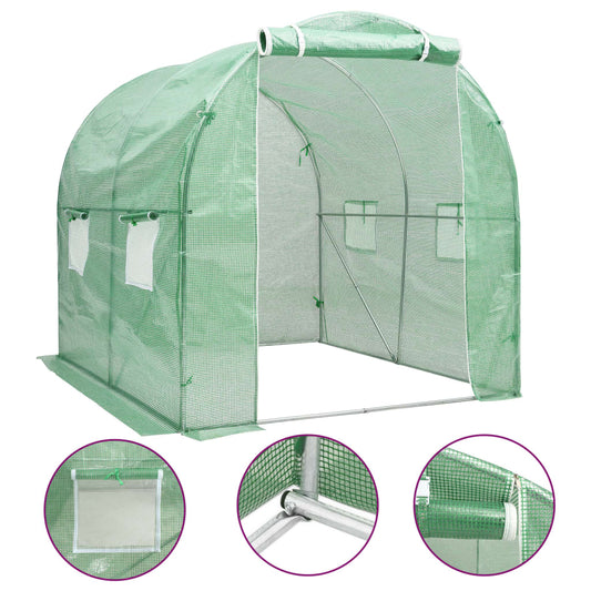 vidaXL Greenhouse 4 mŒ_ 2x2x2 m