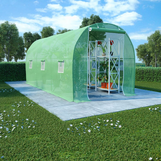 vidaXL Greenhouse 9 mŒ_ 4.5x2x2 m