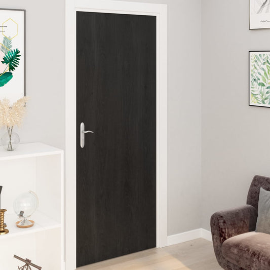 vidaXL Self-adhesive Door Films 2 pcs Dark Wood 210x90 cm PVC