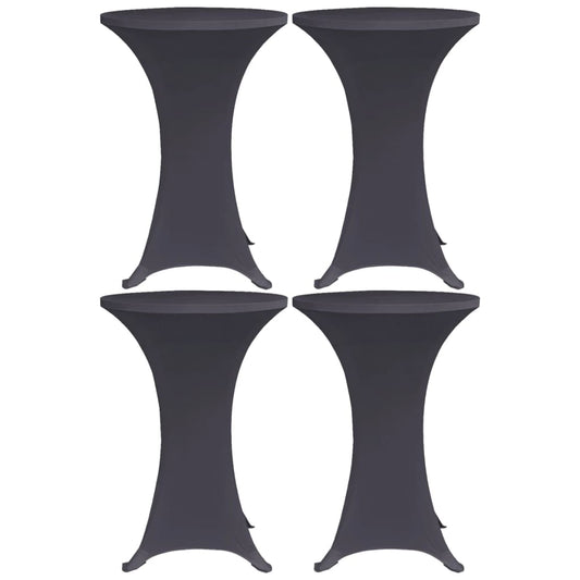 vidaXL Stretch Table Cover 4 pcs 70 cm Anthracite