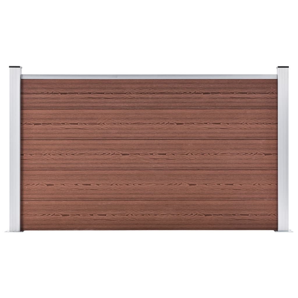 vidaXL Garden Fence WPC 180x105 cm Brown