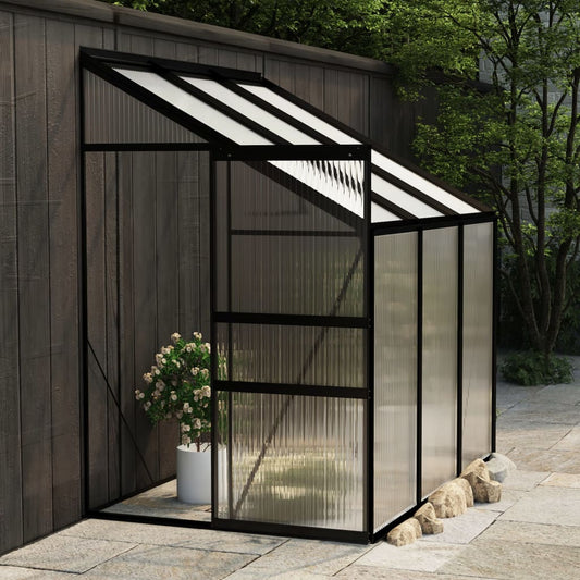 vidaXL Greenhouse Anthracite Aluminium 3.8 mŒ_