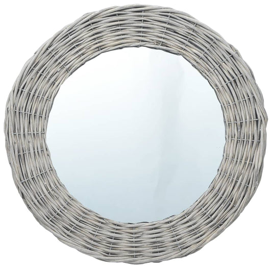 vidaXL Mirror 40 cm Wicker