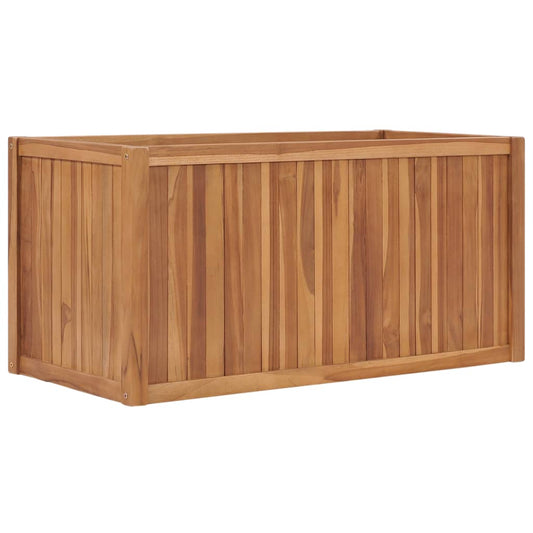 vidaXL Raised Bed 100x50x50 cm Solid Teak Wood