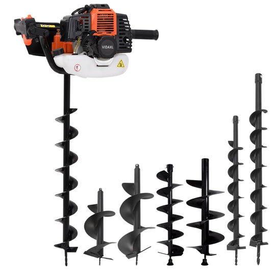 vidaXL Auger Ground Drill Set Steel