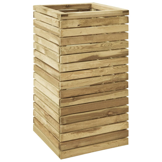 vidaXL Garden Raised Bed 50x50x100 cm Impregnated Pinewood