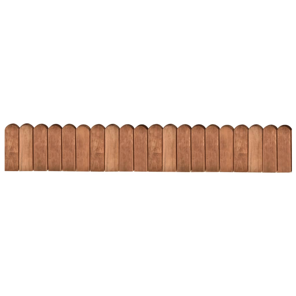 vidaXL Border Roll Brown 120 cm Impregnated Pinewood