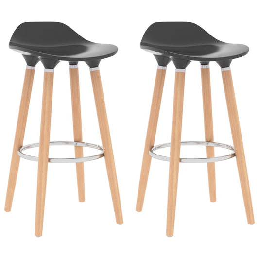 vidaXL Bar Chairs 2 pcs Anthracite