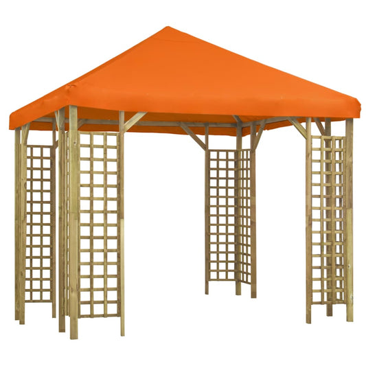 vidaXL Gazebo 3x3 m Orange