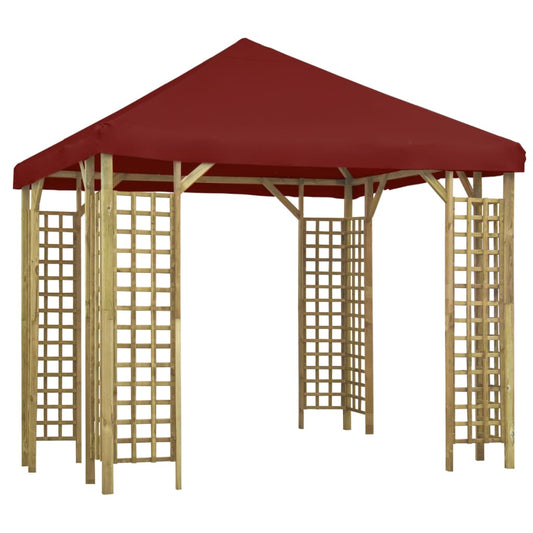 vidaXL Gazebo 3x3 m Bordeaux