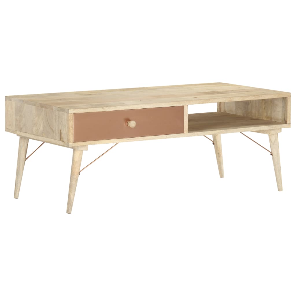 vidaXL Coffee Table 118x57x45 cm Solid Mango Wood