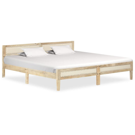 vidaXL Bed Frame Solid Mango Wood 200 cm