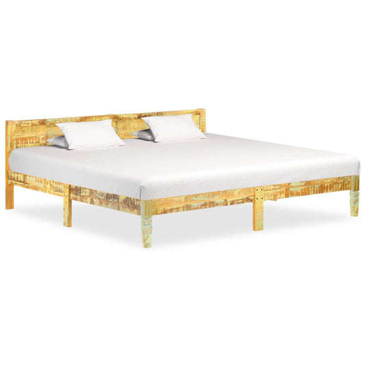 vidaXL Bed Frame Solid Reclaimed Wood 200x200 cm