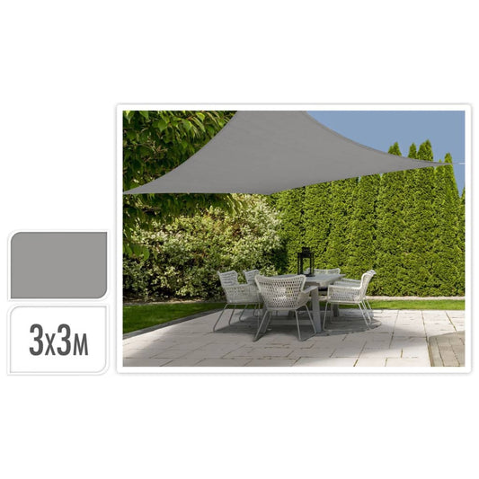 ProGarden Shade Cloth 3x3 m Grey Square