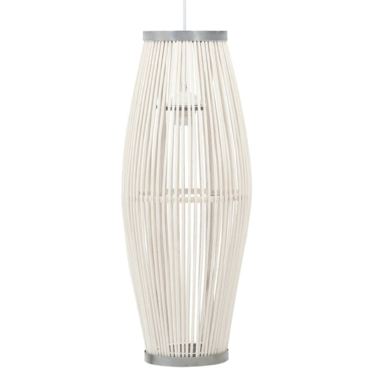 vidaXL Pendant Lamp White Willow 40 W 23x55 cm Oval E27