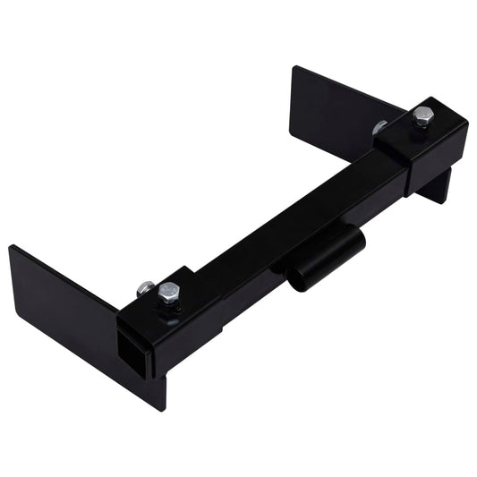 vidaXL Snow Plow Adapter for Lawn Mower Black