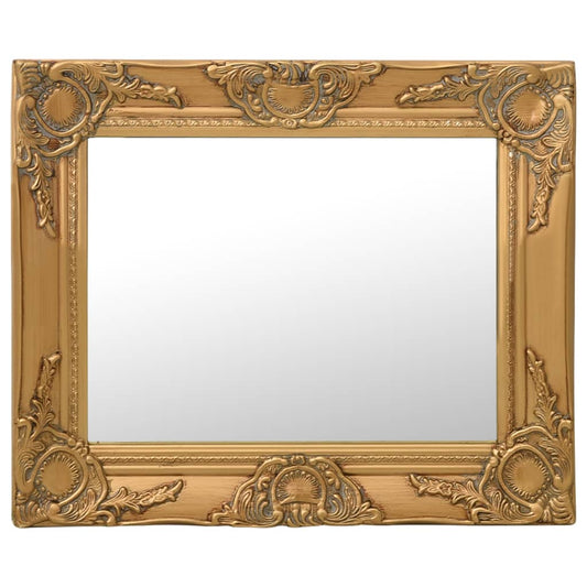 vidaXL Wall Mirror Baroque Style 50x40 cm Gold