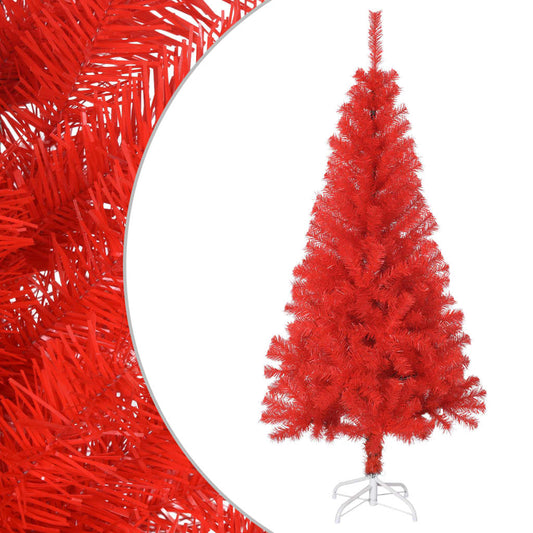 vidaXL Artificial Christmas Tree with Stand Red 150 cm PVC