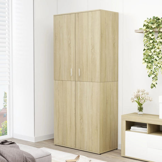 vidaXL Shoe Cabinet Sonoma Oak 80x39x178 cm Engineered Wood