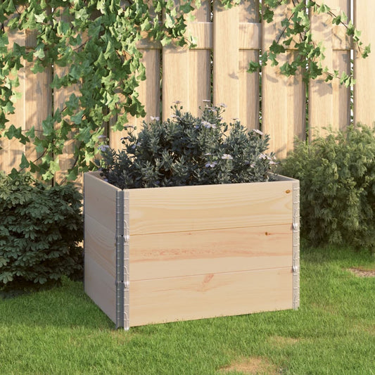 vidaXL Raised Beds 3 pcs 60x80 cm Solid Pine Wood (310049)