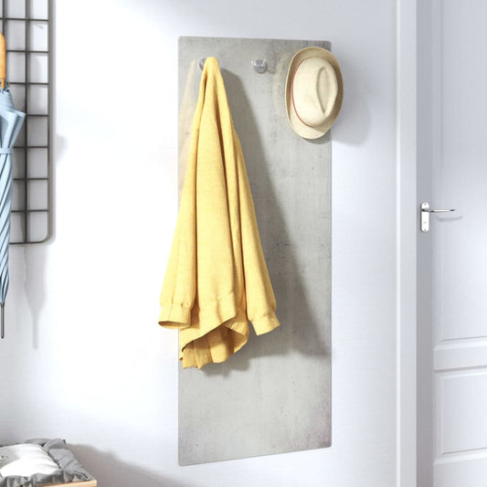 vidaXL Wall Mounted Coat Rack 125x50 cm Tempered Glass Stone Wall