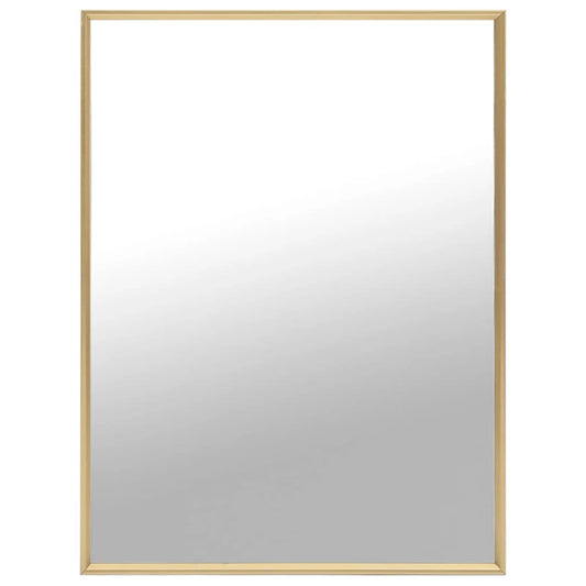 vidaXL Mirror Gold 80x60 cm