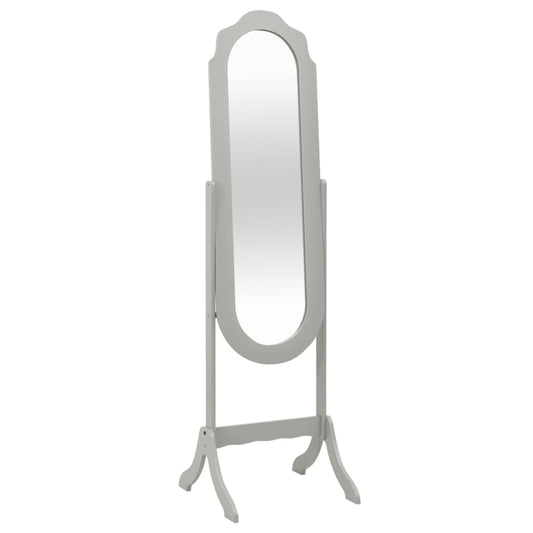 vidaXL Free Standing Mirror Grey 46x48x164 cm