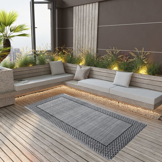 vidaXL Outdoor Carpet Grey 160x230 cm PP