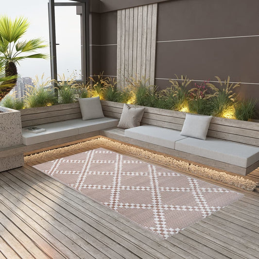 vidaXL Outdoor Carpet Brown 190x290 cm PP