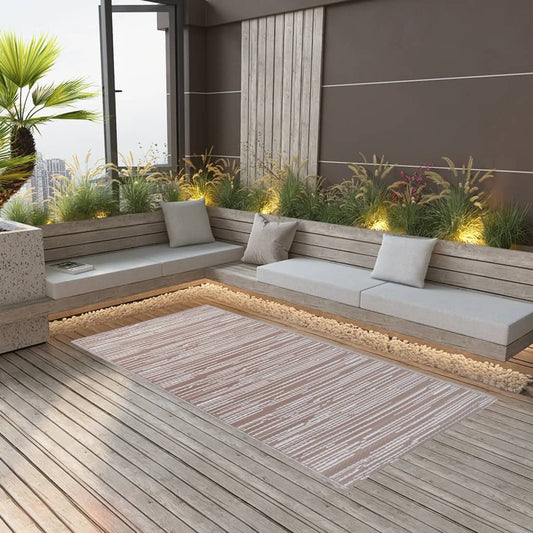 vidaXL Outdoor Carpet Brown 160x230 cm PP
