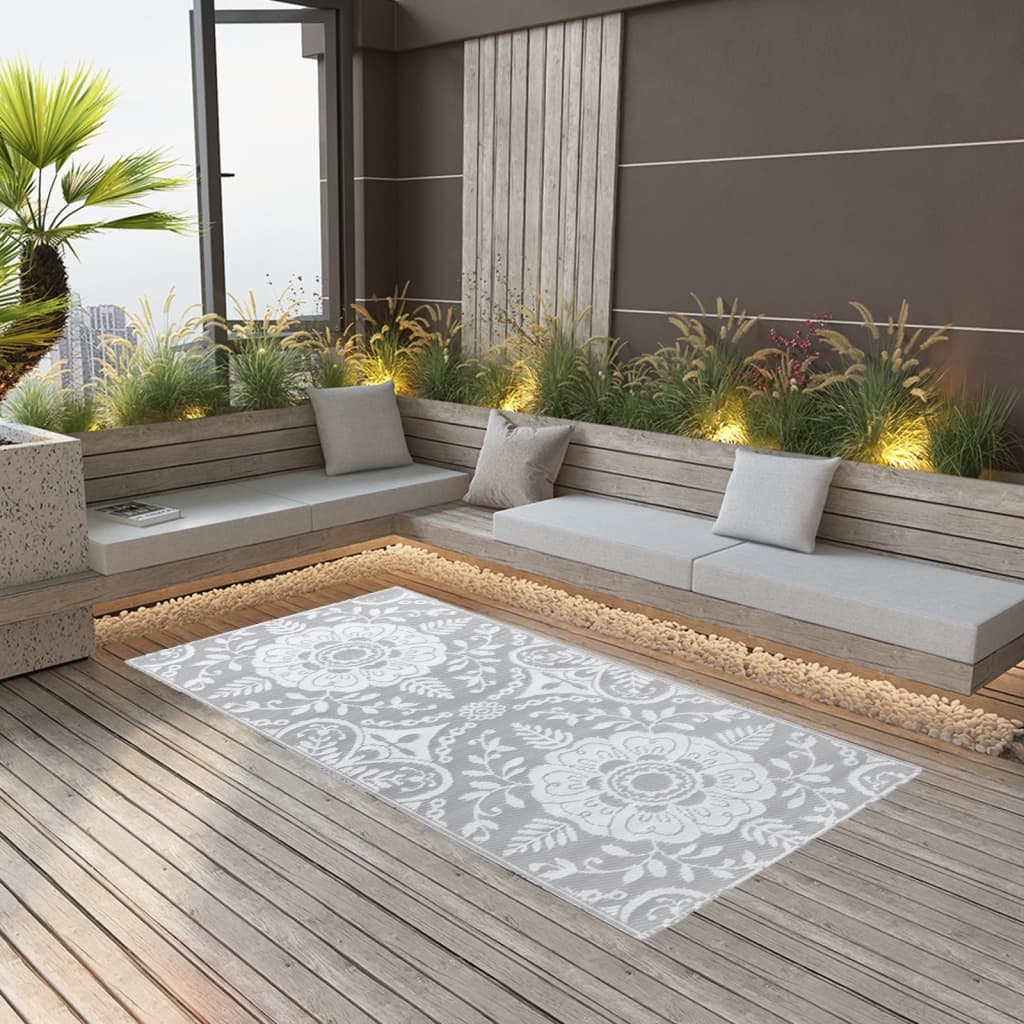 vidaXL Outdoor Carpet Light Grey 160x230 cm PP