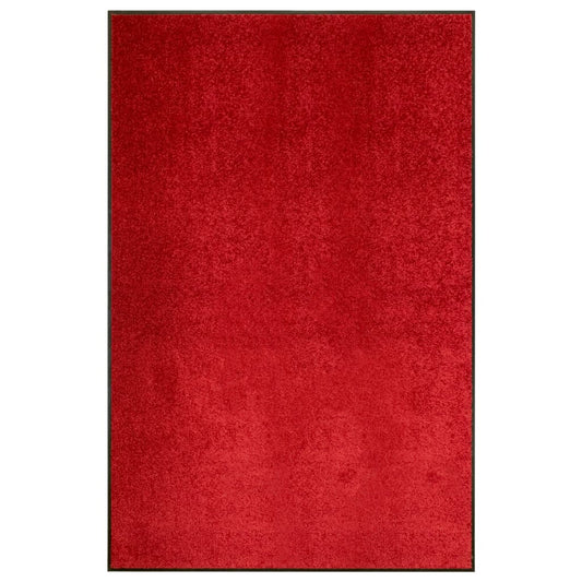 vidaXL Doormat Washable Red 120x180 cm