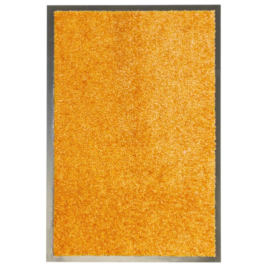vidaXL Doormat Washable Orange 40x60 cm