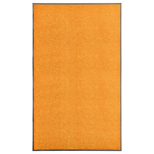 vidaXL Doormat Washable Orange 90x150 cm