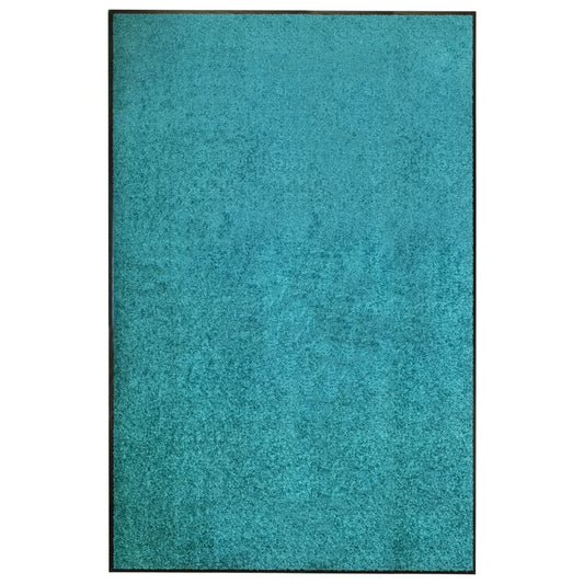 vidaXL Doormat Washable Cyan 120x180 cm