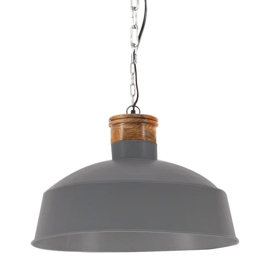 vidaXL Industrial Hanging Lamp 58 cm Grey E27