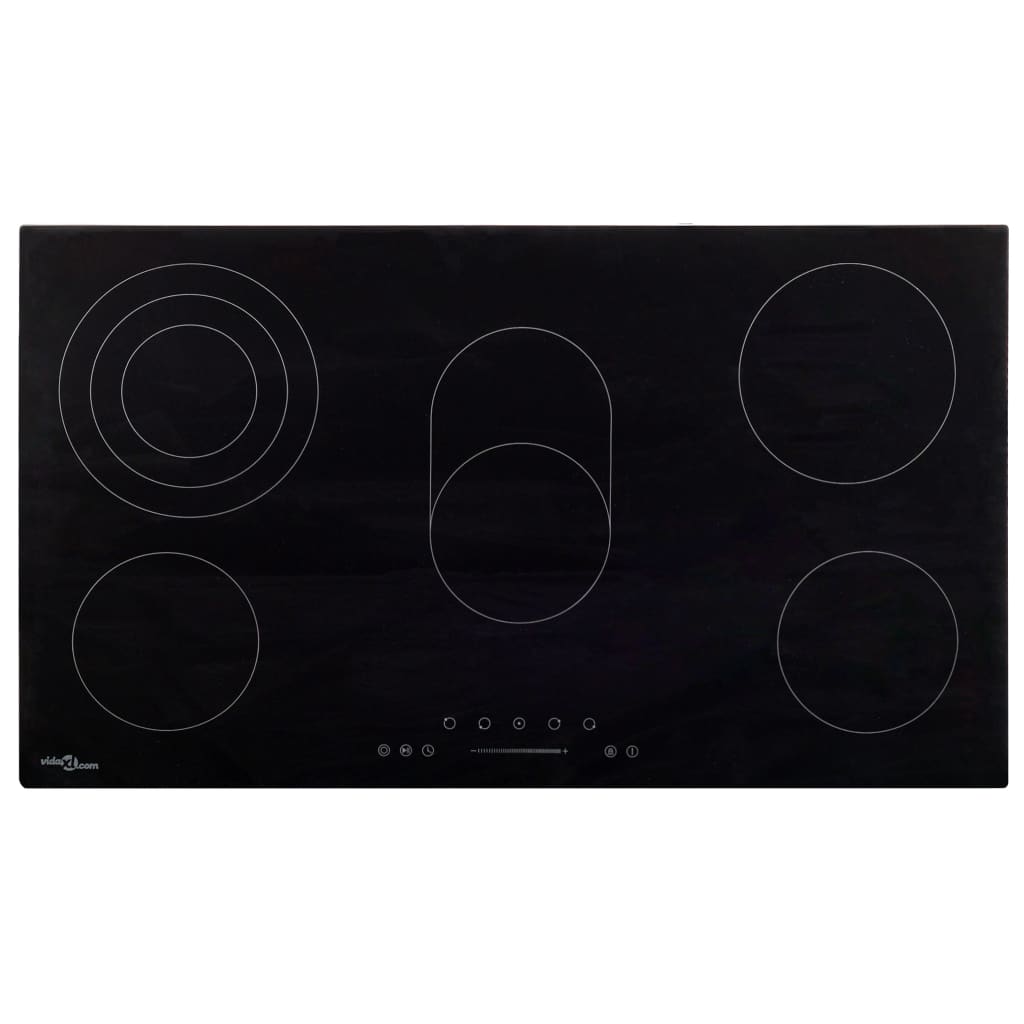 vidaXL Ceramic Hob with 5 Burners Touch Control 77 cm 8500 W