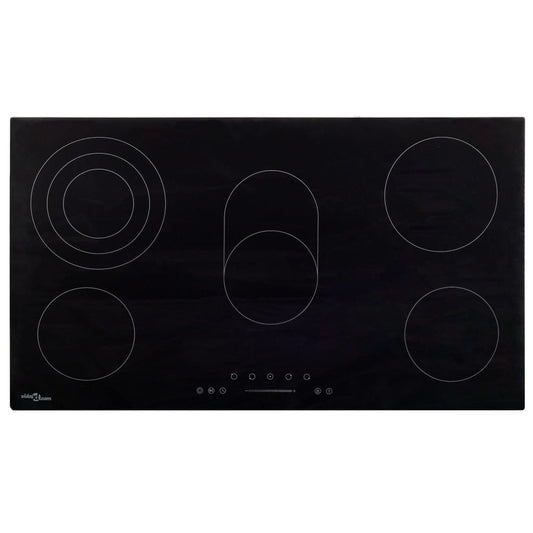 vidaXL Ceramic Hob with 5 Burners Touch Control 77 cm 8500 W