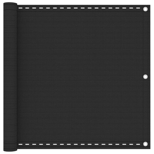 vidaXL Balcony Screen Anthracite 90x500 cm HDPE
