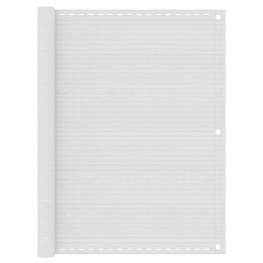 vidaXL Balcony Screen White 120x300 cm HDPE