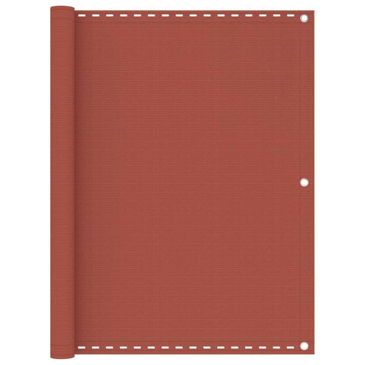 vidaXL Balcony Screen Terracotta 120x400 cm HDPE