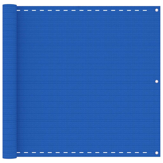 vidaXL Balcony Screen Blue 90x400 cm HDPE