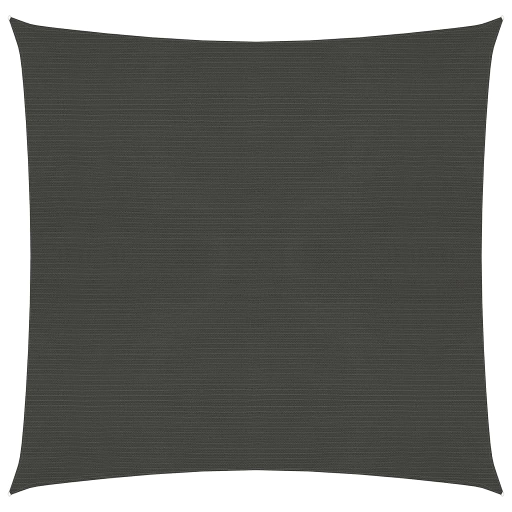 vidaXL Sunshade Sail 160 g/mŒ_ Anthracite 4x4 m HDPE