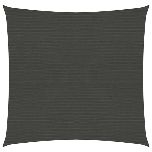 vidaXL Sunshade Sail 160 g/mŒ_ Anthracite 4x4 m HDPE
