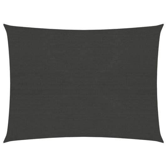 vidaXL Sunshade Sail 160 g/mŒ_ Anthracite 2x2.5 m HDPE