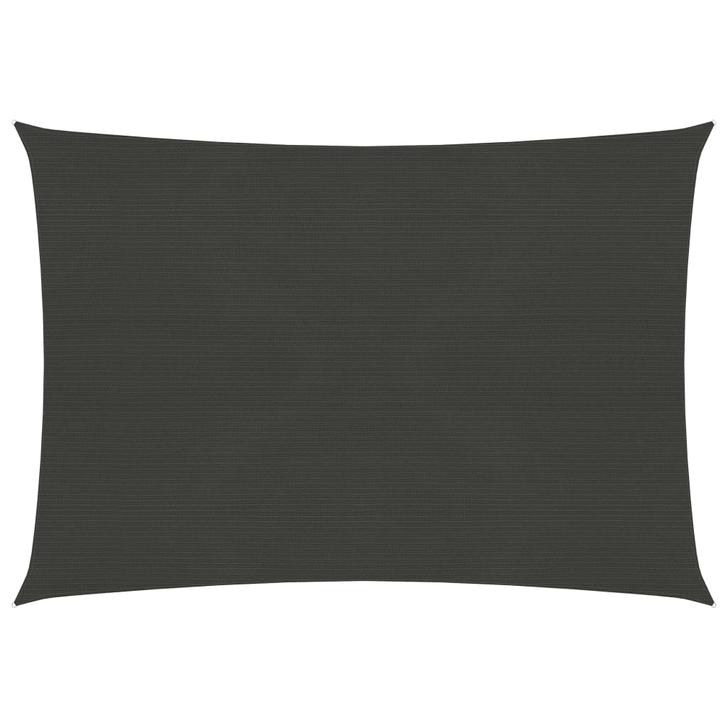 vidaXL Sunshade Sail HDPE 2x3.5 m Anthracite